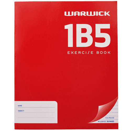 Warwick 1B5 Exercise Book
