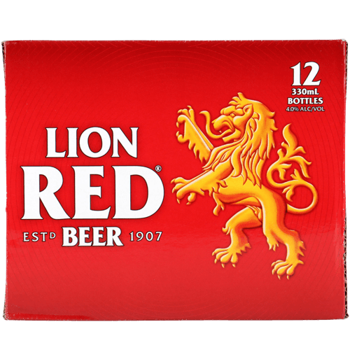 Lion Red Beer Bottles