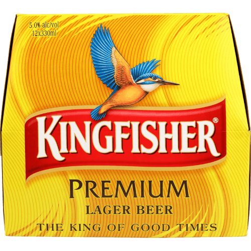 Kingfisher Beer Premium Lager Beer Bottles