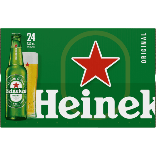 Heineken Lager Beer Bottles