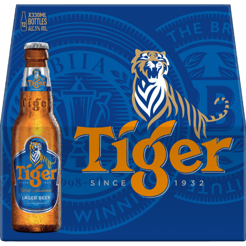 Tiger Lager Bottles