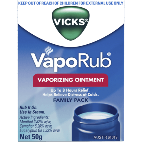 Vicks VapoRub Vaporizing Ointment Decongestant Chest Rub