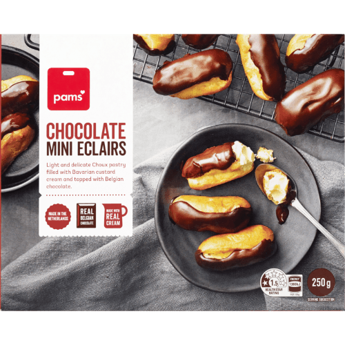 Pams Chocolate Mini Eclairs