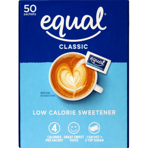 Equal Classic Low Calorie Sweetener Sachets 50 pack