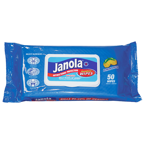 Janola Antibacterial Protection Household Lemon Wipes