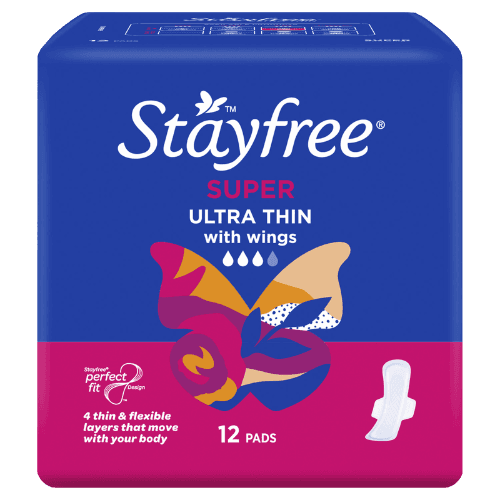 Stayfree Ultra Thin Super Pads With Wings