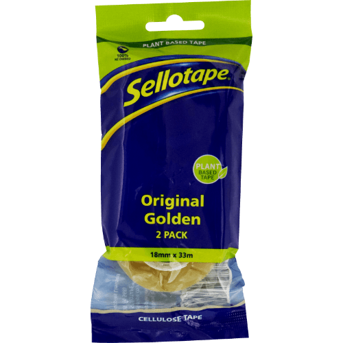 Sellotape Original Golden Cellulose Tape 18mm x 33m