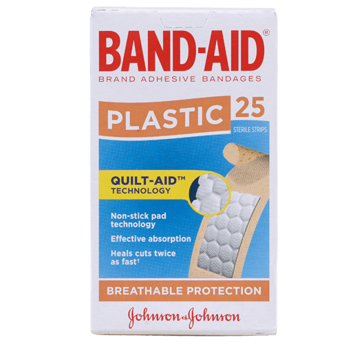 Band-Aid Plastic Strips 25 pack