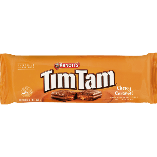 Arnott's Tim Tam Chewy Caramel Chocolate Biscuits
