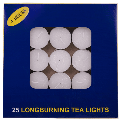 Golden Glow Candles 4 Hour Tea Light Candles