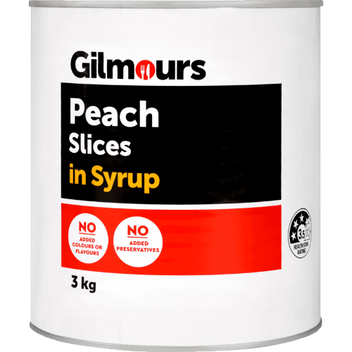 Gilmours Peach Slices in Lite Syrup