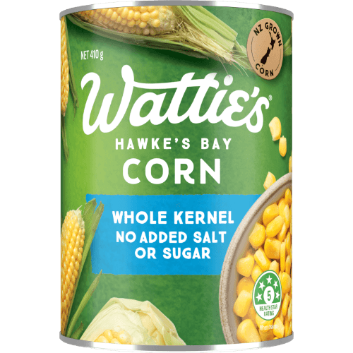 Wattie's Corn Whole Kernel With No Added Salt Or Sugar