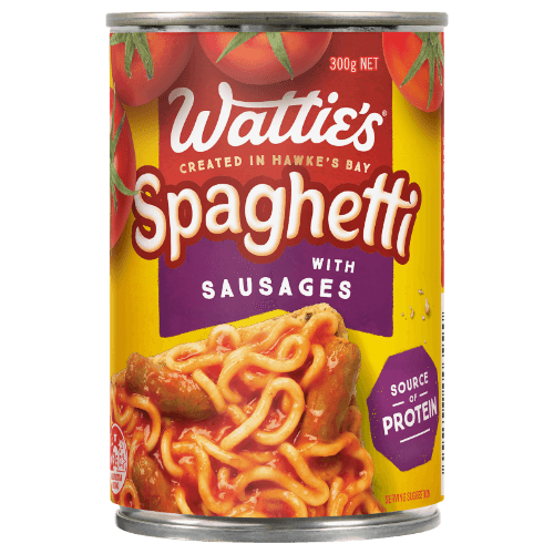 Wattie's Spaghetti With Sausages