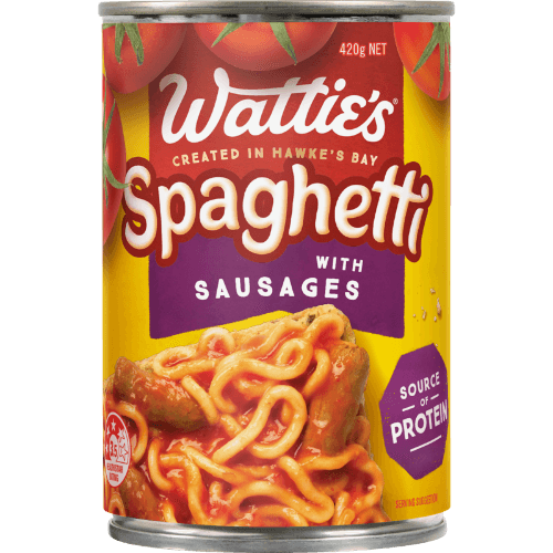 Wattie's Spaghetti With Sausages