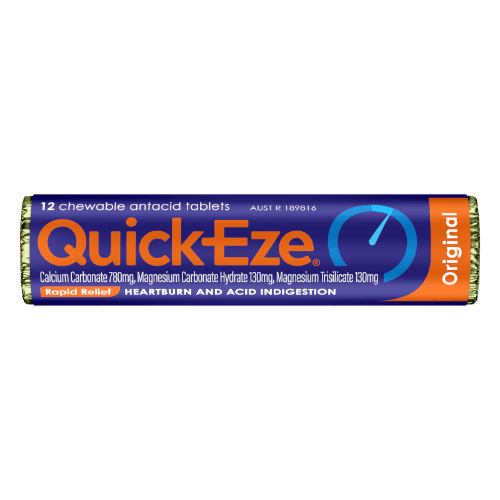 Quick-Eze Original Chewable Antacid Tablets Stick Pack