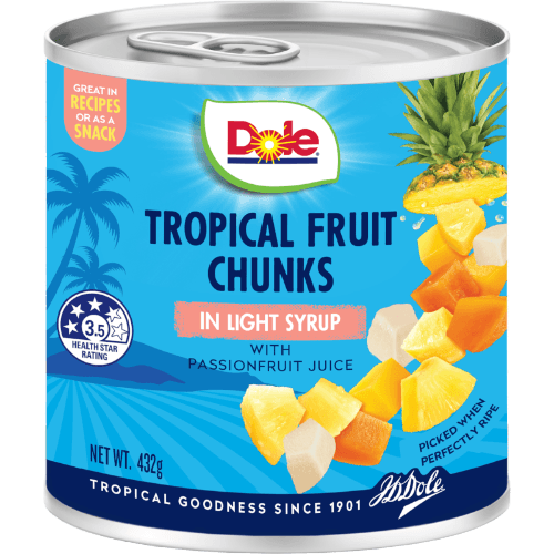 Dole Tropical Fruit Chunks In Light Syrup