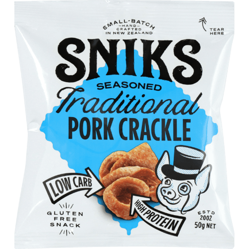 Sniks Seasoned Traditional Pork Crackle