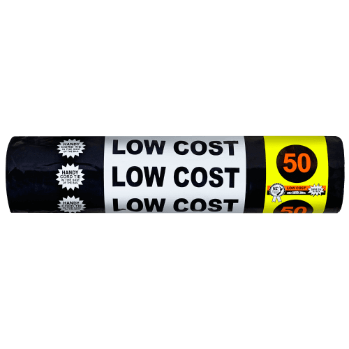 Big Black Sacks Low Cost Bulk Roll 60L
