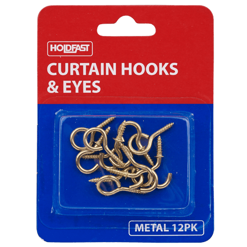 Holdfast Curtain Hooks & Eyes