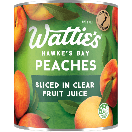 Wattie's Peaches Sliced In Clear Fruit Juice