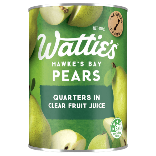 Wattie's Pear Quarters In Clear Fruit Juice