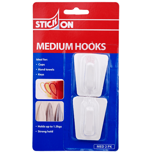 Holdfast Stick-On Hooks Medium 2 each