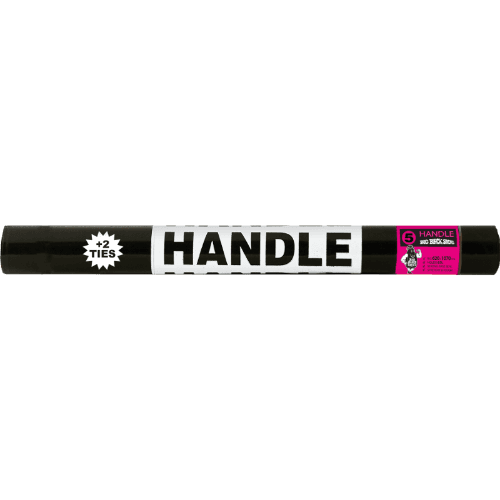 Big Black Sacks Handle Extra Tall Rubbish Bag 620 x 1070cm
