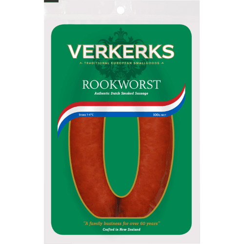 Verkerks Rookworst Authentic Dutch Smoked Sausage