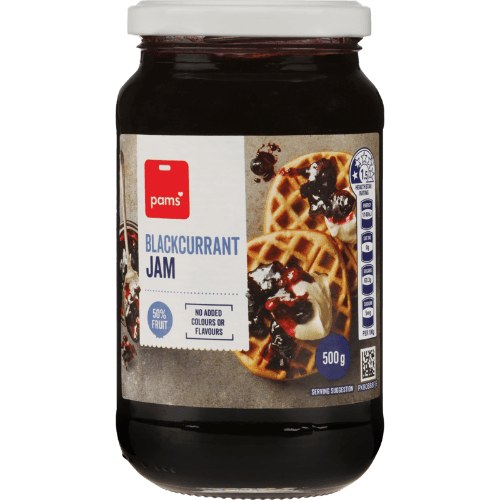 Pams Blackcurrant Jam 500 g