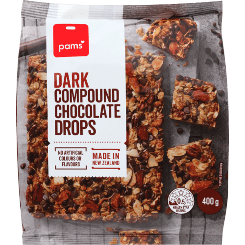 Pams Dark Compound Chocolate Drops