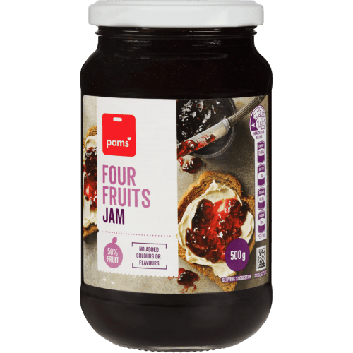 Pams Four Fruits Jam 500 g