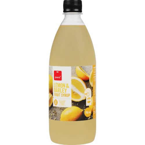 Pams Lemon & Barley Fruit Syrup