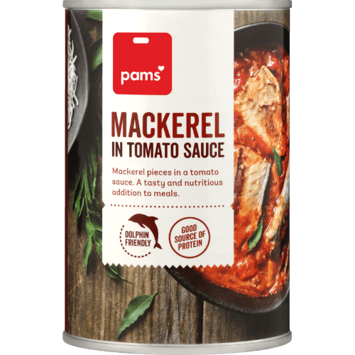 Pams Mackerel In Tomato Sauce 425 g