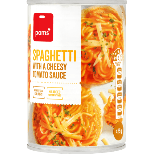 Pams Spaghetti With A Cheesy Tomato Sauce 425 g