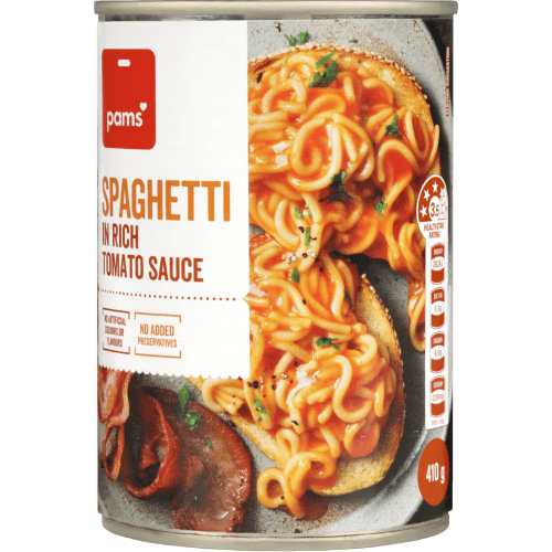 Pams Spaghetti In Rich Tomato Sauce
