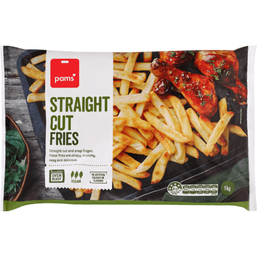 Pams Straight Cut Fries 1 kg