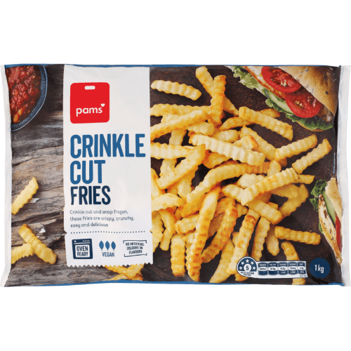 Pams Crinkle Cut Fries 1 kg