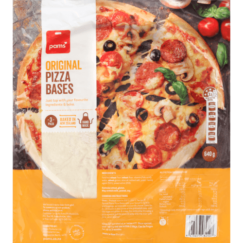 Pams Original Pizza Bases