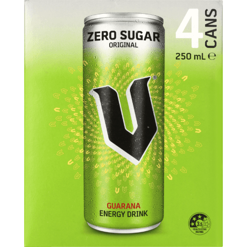 V Zero Sugar Original Guarana Energy Drink