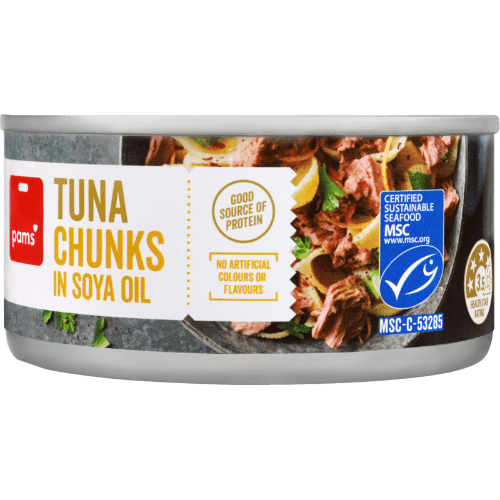 Pams Tuna Chunks In Soya Oil
