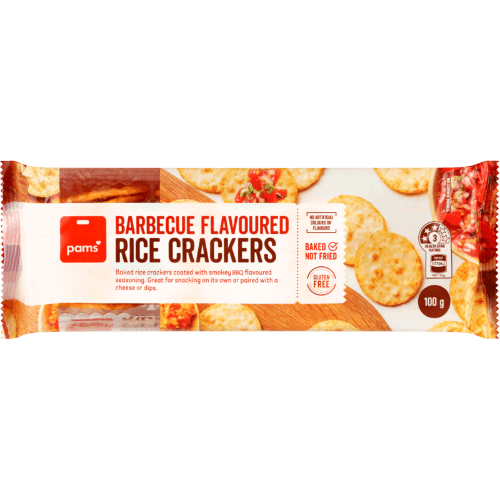 Pams Barbecue Flavoured Rice Crackers