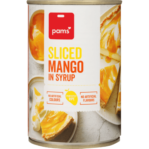 Pams Sliced Mango In Syrup