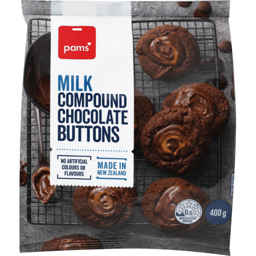 Pams Milk Compound Chocolate Buttons