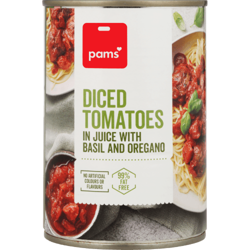 Pams Basil & Oregano Italian Diced Tomatoes