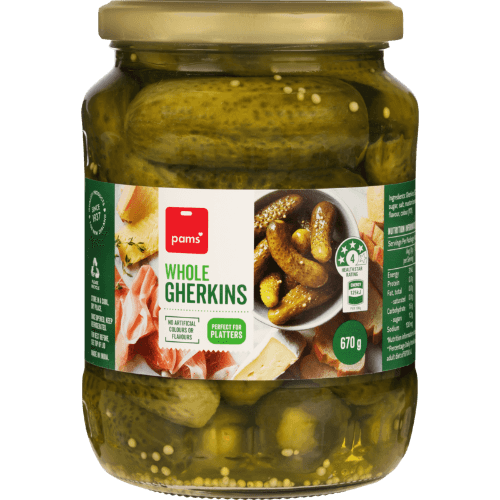 Pams Whole Gherkins