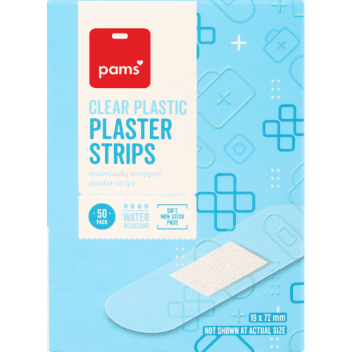 Pams Clear Plastic Clear Strips