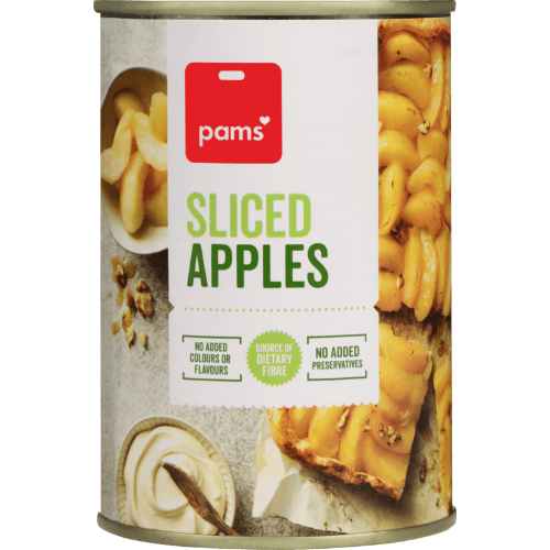 Pams Sliced Apples 380 g