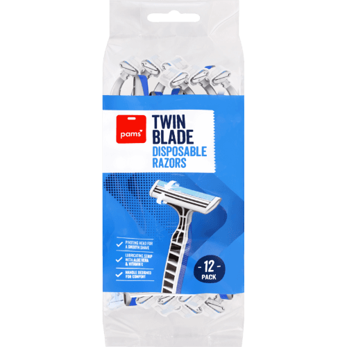 Pams Twin Blades Disposable Razors