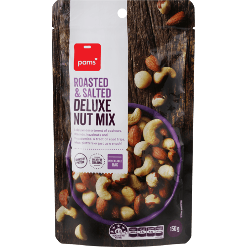 Pams Roasted & Salted Deluxe Nut Mix