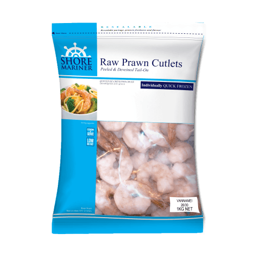 Shore Mariner Raw Prawn Cutlets 26/30 1 kg